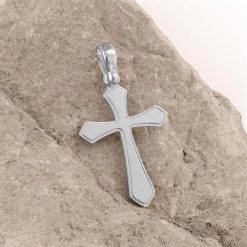 Sterling Silver Byzantine Cross Pendant -Fashion Accessories Store 925 sterling silver cross pendant silver pe crs6 s rock 2 up 2000