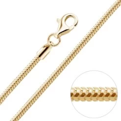 9ct Yellow Gold Plated 1.9mm Snake Chain Necklace 13 9ct Yellow Gold Plated 1.9mm Snake Chain Necklace -Fashion Accessories Store 9ct gold plated sterling silver real snake chain 1 9 mm 900px