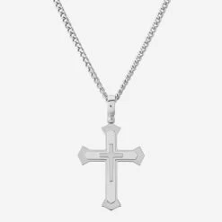 Sterling Silver Cleche Cross Necklace