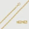 9ct Gold Plated Sterling Silver 3.5mm Anchor Chain