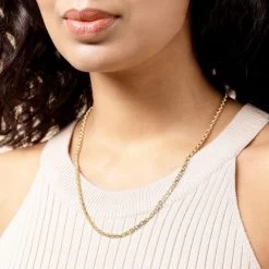 9ct Gold Plated Sterling Silver 3mm Anchor Chain -Fashion Accessories Store gold plated sterling silver anchor chain female model near vw tchygantr30 2000q6