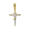 Gold Plated On Sterling Silver Celtic Crucifix Cross Pendant
