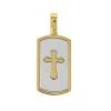 Gold Plated On Sterling Silver Cross Pendant