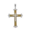 Gold Plated On Sterling Silver Cleche Cross Pendant