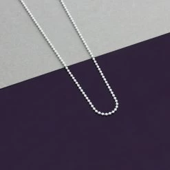 Sterling Silver 1.2mm Ball Bead Chain Necklace -Fashion Accessories Store img 5270 80pccomp