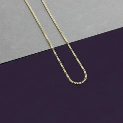 9ct Yellow Gold Plated 1.2mm Diamond Cut Curb Chain Necklace -Fashion Accessories Store img 5304 scaled50 80pccomp