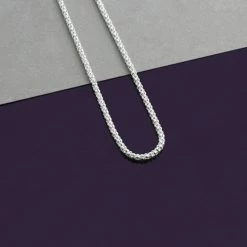 Sterling Silver 2mm Popcorn Chain Necklace -Fashion Accessories Store img 5329 scaled 50 80pccomp
