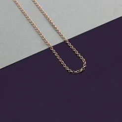 9ct Rose Gold Plated 2mm Belcher Rolo Chain Necklace 8 9ct Rose Gold Plated 2mm Belcher Rolo Chain Necklace -Fashion Accessories Store img 5361 scaled 45 angle 80pccomp