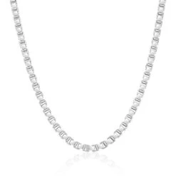 Sterling Silver 2.8mm Box Chain Necklace Diamond Cut -Fashion Accessories Store sterling sillver box chain 2 8mm 900pxhanging