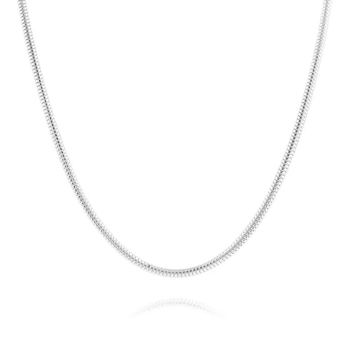 Sterling Silver 1.9mm Snake Chain Necklace 2 Sterling Silver 1.9mm Snake Chain Necklace - Image 2