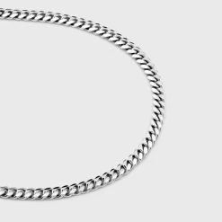 Sterling Silver 2.7mm Diamond Cut Cuban Chain Necklace -Fashion Accessories Store sterling silver 2 7 mm miami cuban chain necklace angle 5c80
