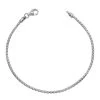 Sterling Silver 2mm Rounded Box Link Bracelet