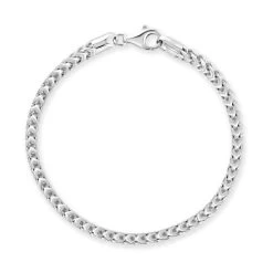 Sterling Silver 4mm Franco Bracelet