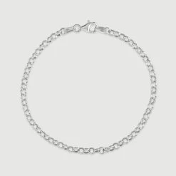 Sterling Silver 3.4mm Belcher Link Bracelet