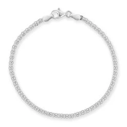 Sterling Silver 2.4mm Bismark Bracelet