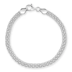 Sterling Silver 4.4mm Bismark Bracelet