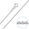 Children's Sterling Silver 1mm Box Chain 14" Inch