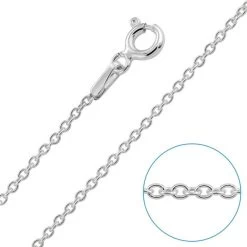 Children's Sterling Silver 1.5mm Trace Chain 16" Inch