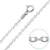 Children's Sterling Silver Diamond Cut 2mm Trace Chain 16" Inch