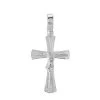 Sterling Silver Byzantine Crucifix Cross Pendant
