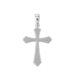 Sterling Silver Byzantine Cross Pendant