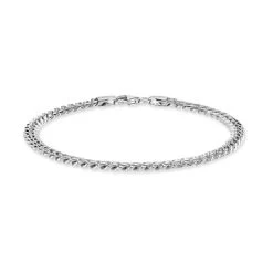 Sterling Silver 4.9mm Diamond Cut Cuban Bracelet -Fashion Accessories Store sterling silver cuban bracelet 4 9 mm 2000px80pc side
