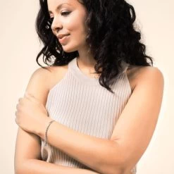 Sterling Silver 4.2mm Diamond Cut Cuban Bracelet -Fashion Accessories Store sterling silver cuban bracelet female model far vw tchbrcbn42 2000q6 1