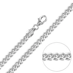 Sterling Silver 4.9mm Diamond Cut Cuban Chain Necklace -Fashion Accessories Store sterling silver cuban chain necklace 4 9mm 2000px80pc