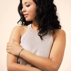 Sterling Silver 5.4mm Diamond Cut Curb Link Bracelet -Fashion Accessories Store sterling silver curb bracelet female model far vw tchbrcu54 2000q6 1