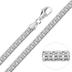 Sterling Silver 3.9mm Double Box Chain Necklace Diamond Cut -Fashion Accessories Store sterling silver double box chain 3 9 mm 900px