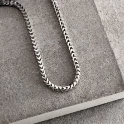 Sterling Silver 4mm Franco Chain Necklace 12 Sterling Silver 4mm Franco Chain Necklace -Fashion Accessories Store sterling silver franco chain 4mm 2 700px