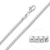 Sterling Silver 3mm Franco Chain Necklace