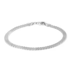 Sterling Silver 3.9mm Mesh Bracelet