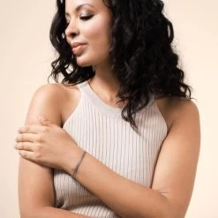 Sterling Silver 3.9mm Mesh Bracelet -Fashion Accessories Store sterling silver mesh bracelet female model far vw tchbr me39 2000q6