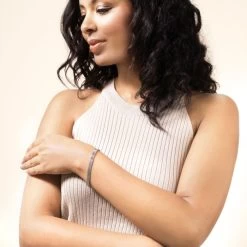 Sterling Silver 6mm Mesh Bracelet -Fashion Accessories Store sterling silver mesh bracelet female model far vw tchbr me6 2000q6