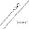 Sterling Silver 2mm Popcorn Chain Necklace