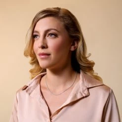 Sterling Silver 2mm Loose Rope Prince Of Wales Chain Necklace -Fashion Accessories Store sterling silver prince of wales chain necklace female model far view tchlrpw2 2000q6