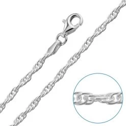 Children's Sterling Silver 2mm Prince Of Wales Chain 14" Inch