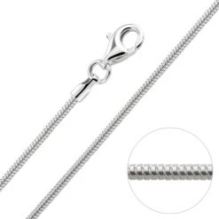Sterling Silver 1.4mm Snake Chain Necklace