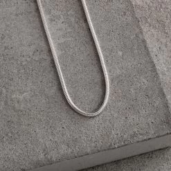 Sterling Silver 1.9mm Snake Chain Necklace 11 Sterling Silver 1.9mm Snake Chain Necklace -Fashion Accessories Store sterling silver real snake chain 1 9mm 1