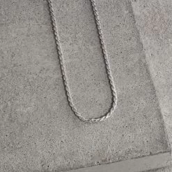 Sterling Silver 1.8mm Diamond Cut Rope Chain Necklace -Fashion Accessories Store sterling silver rope chain 1 8 mm 2