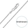 Children's Sterling Silver 1.2mm Rope Chain 16" Inch