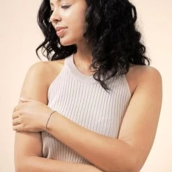 Sterling Silver 2mm Rounded Box Link Bracelet -Fashion Accessories Store sterling silver round box bracelet female model far vw tchbrbxr2 2000q6 1