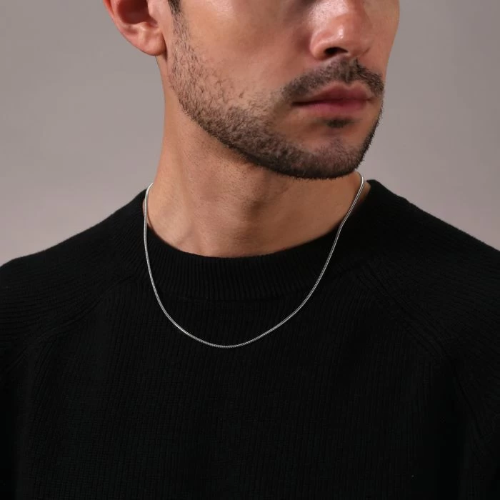 Sterling Silver 1.9mm Snake Chain Necklace 7 Sterling Silver 1.9mm Snake Chain Necklace - Image 7