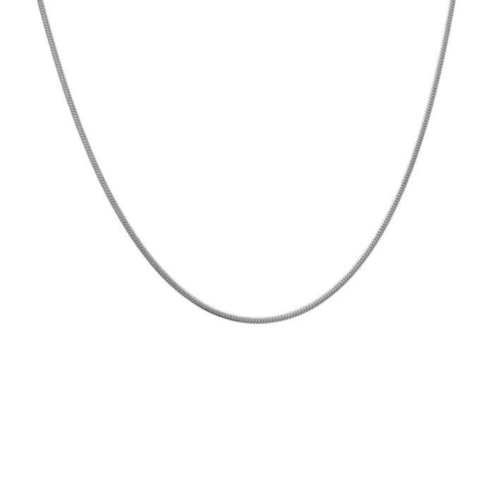 Sterling Silver 1.2mm Snake Chain Necklace 2 Sterling Silver 1.2mm Snake Chain Necklace - Image 2