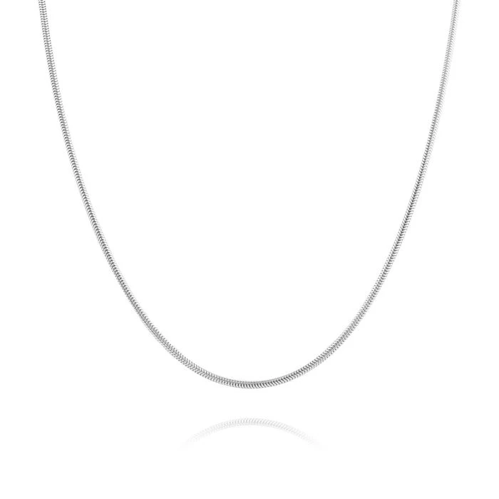 Children's Sterling Silver 1.2mm Real Snake Chain 14" Inch 2 Children's Sterling Silver 1.2mm Real Snake Chain 14" Inch - Image 2