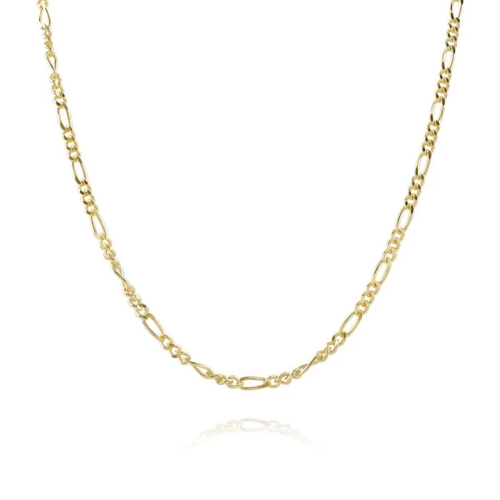 Children's 9ct Yellow Gold Plated 2mm Figaro Chain 14" Inch 2 Children's 9ct Yellow Gold Plated 2mm Figaro Chain 14" Inch - Image 2